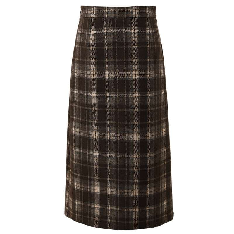 シンプル デザイン チェックスカート