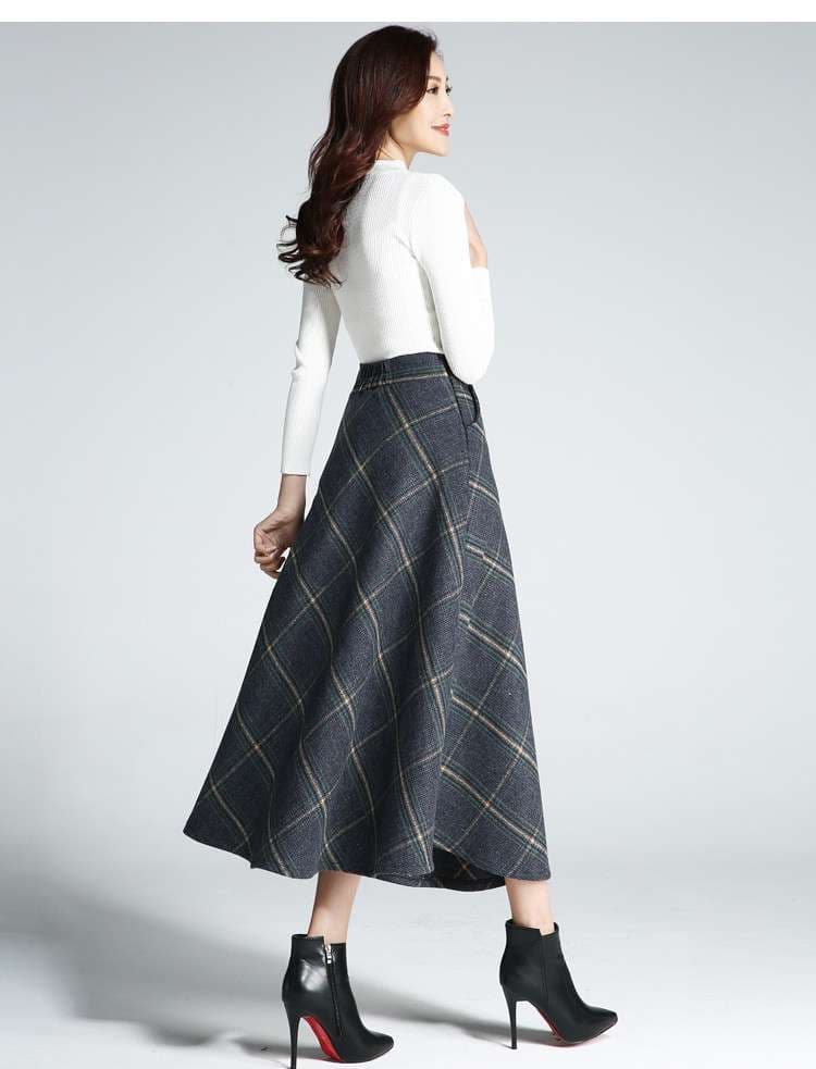 クラシック プリーツ チェックスカート