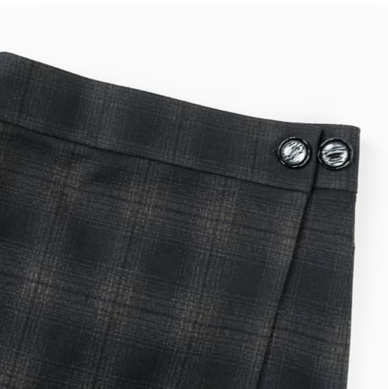 クラシカル ロング チェックスカート