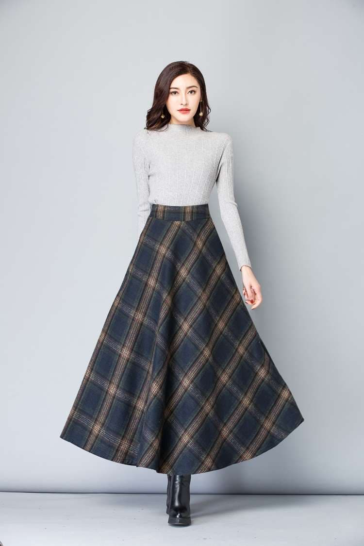 クラシック プリーツ チェックスカート
