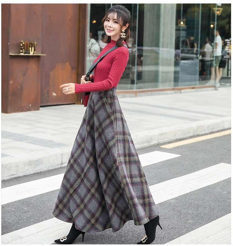 クラシック プリーツ チェックスカート