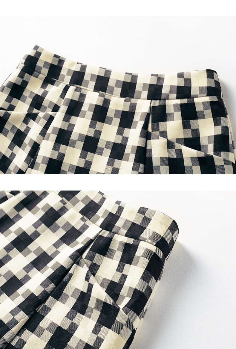 クラシカルプリーツチェックスカート