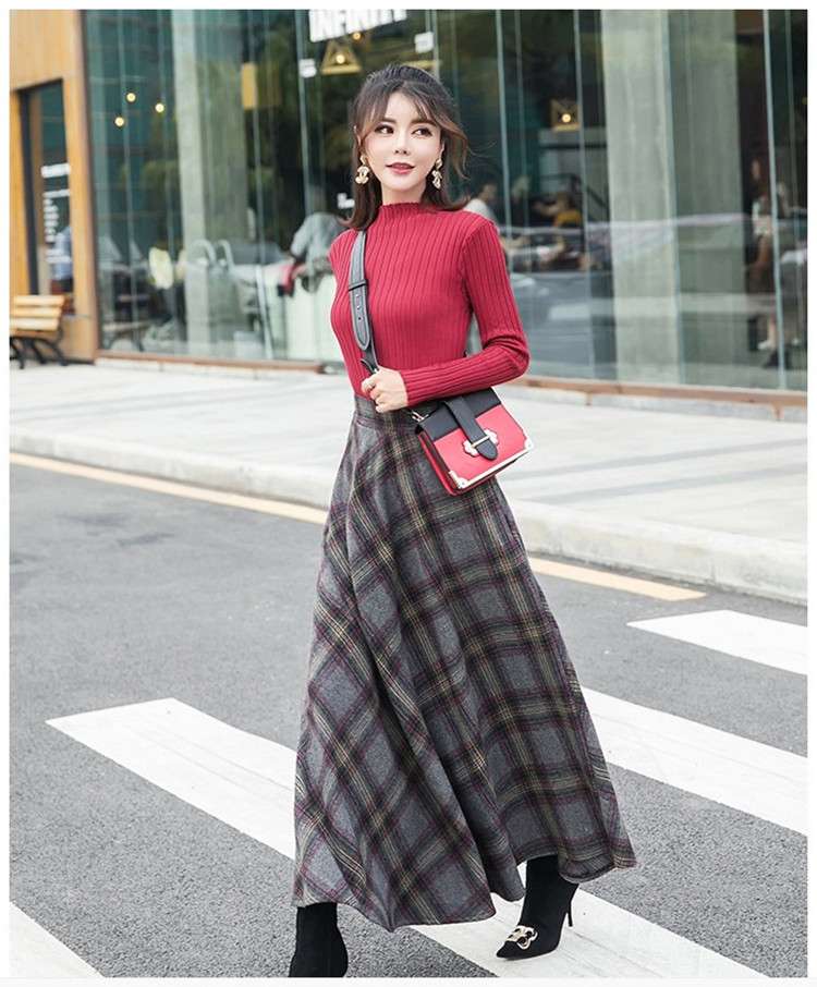 クラシック プリーツ チェックスカート