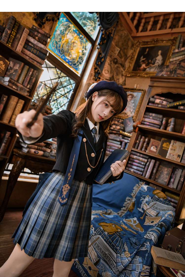 レトロかわいいプリーツチェックスカート