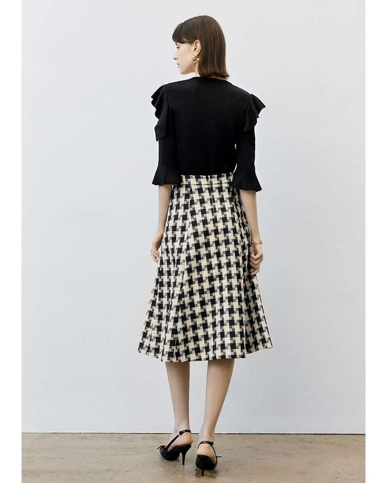 クラシカルプリーツチェックスカート