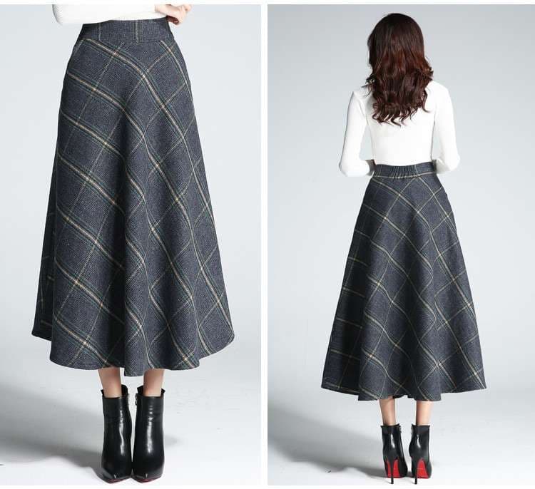 クラシック プリーツ チェックスカート