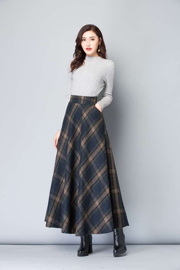 クラシック プリーツ チェックスカート