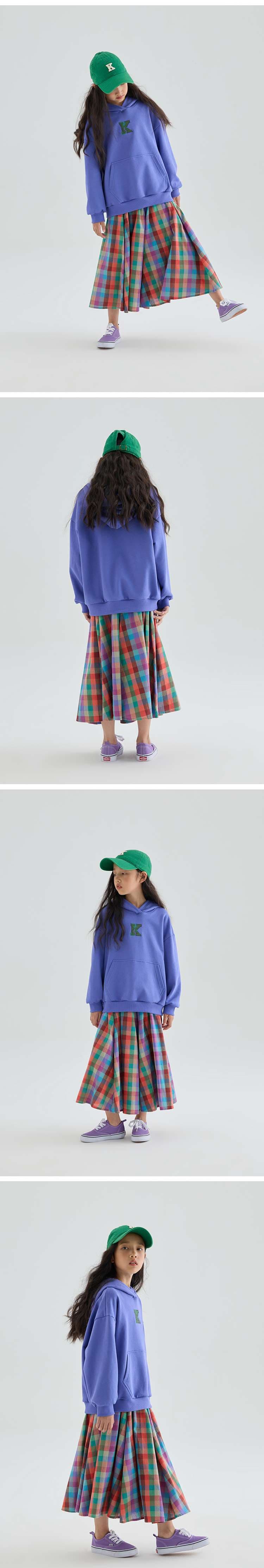 なめらかチェックスカート ゆらめきプリーツ