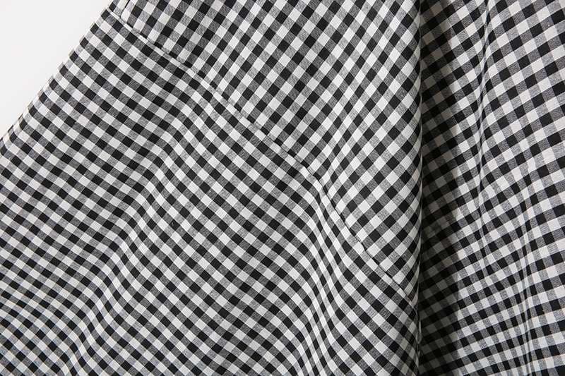 ギャザーフレア チェックスカート