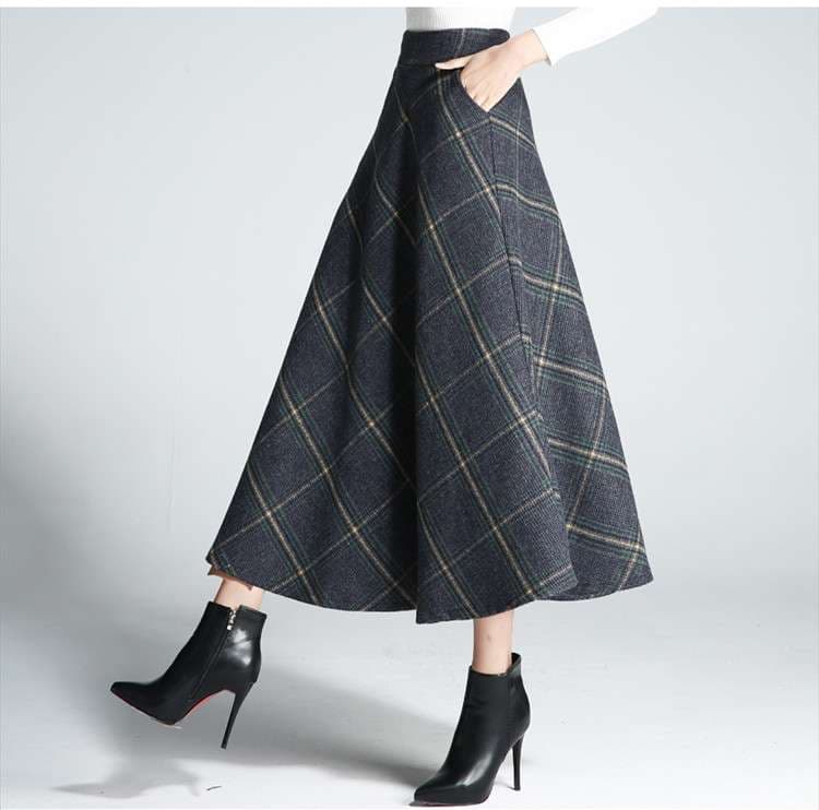 クラシック プリーツ チェックスカート