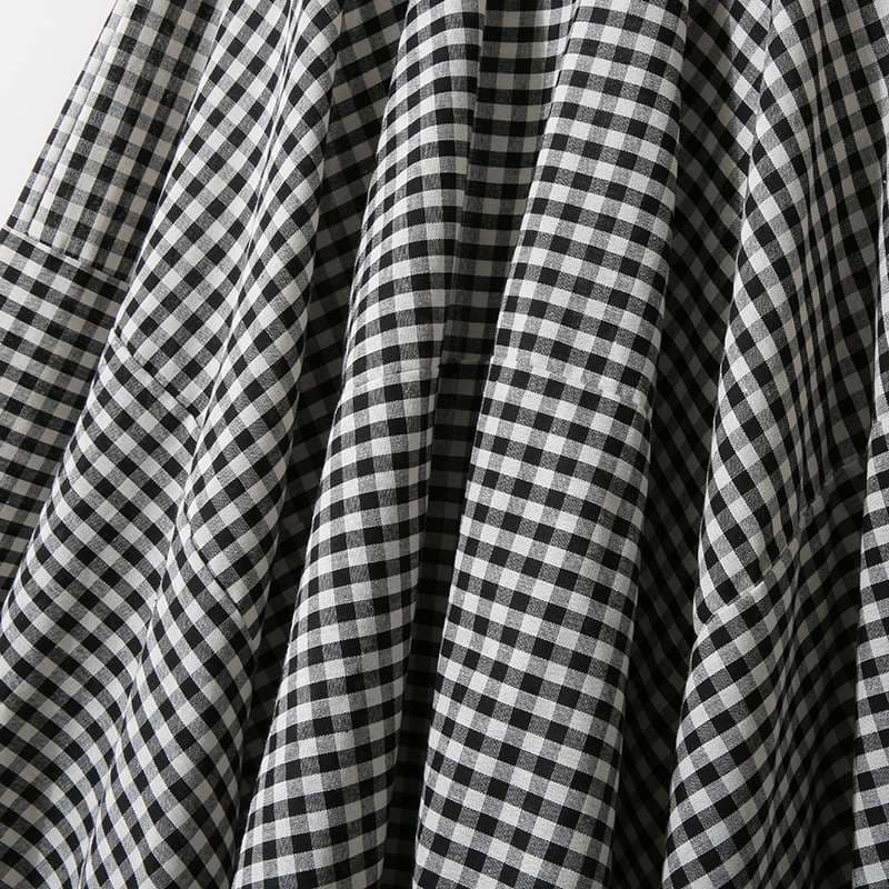 ギャザーフレア チェックスカート