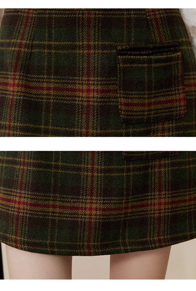 チェックスカート レトロチェックミニスカート