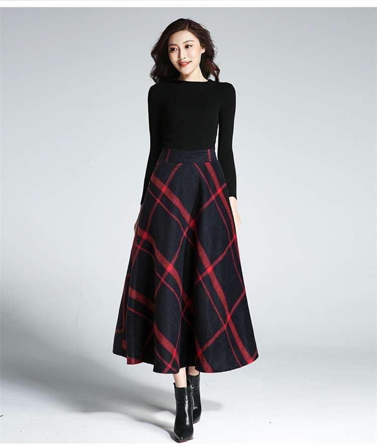 クラシック プリーツ チェックスカート