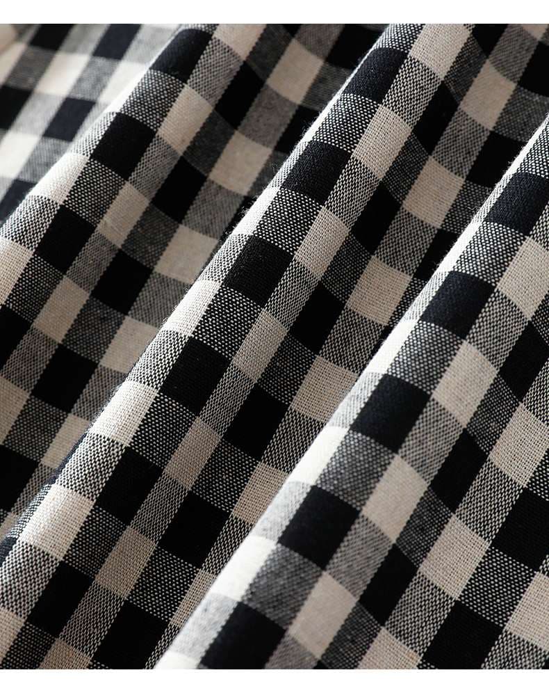 ゆるふわチェックスカート清楚系フレアロング