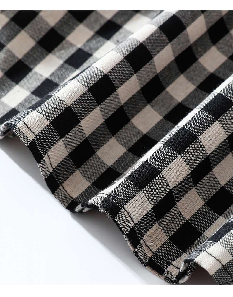 ゆるふわチェックスカート清楚系フレアロング