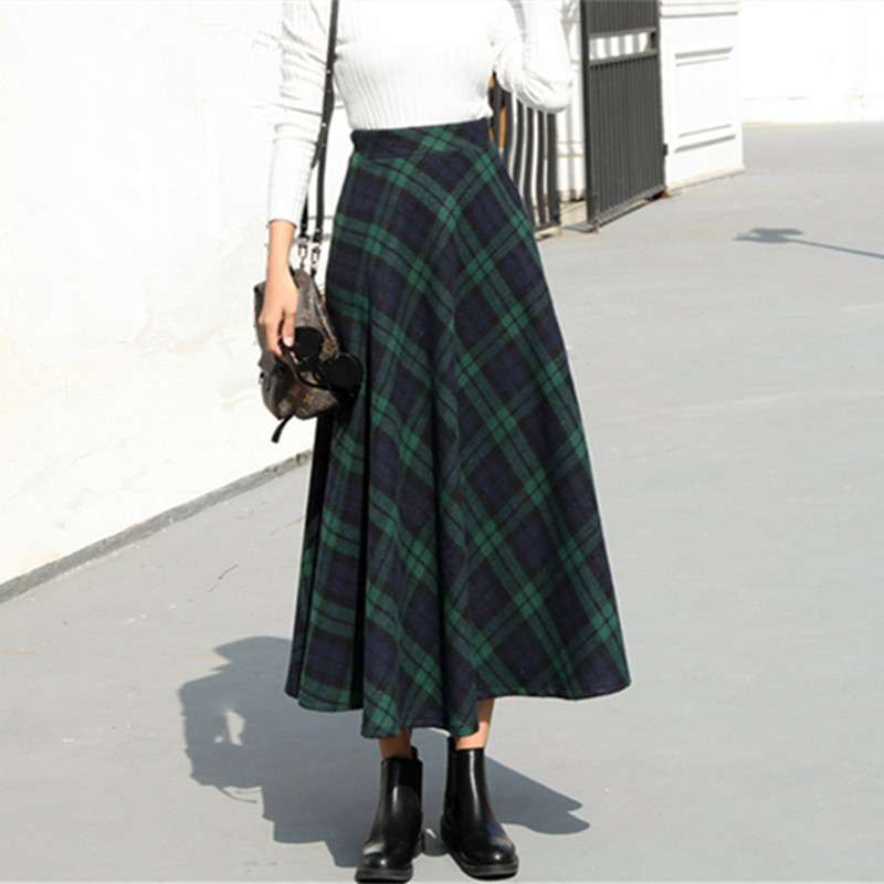 クラシック プリーツ チェックスカート