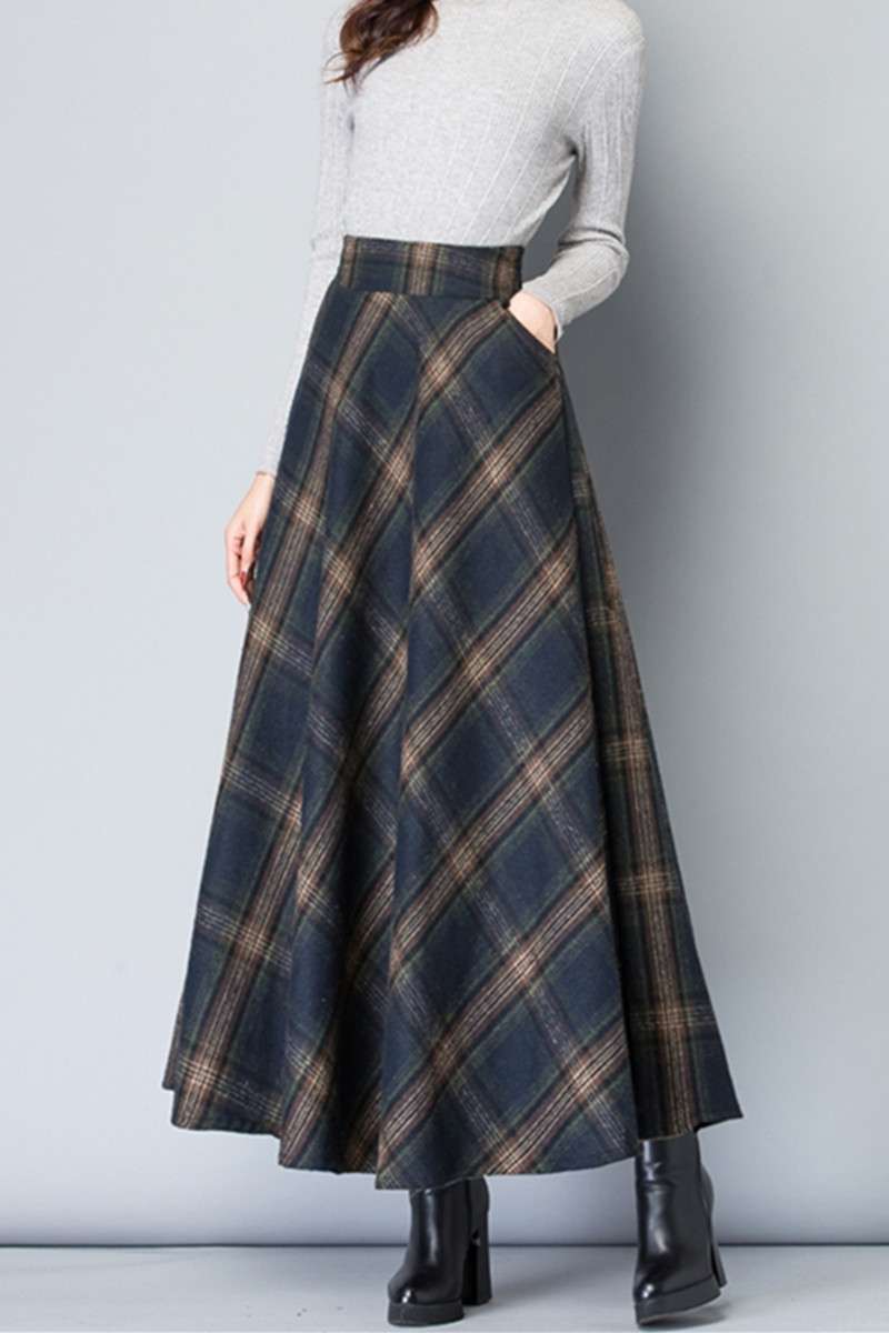 クラシック プリーツ チェックスカート