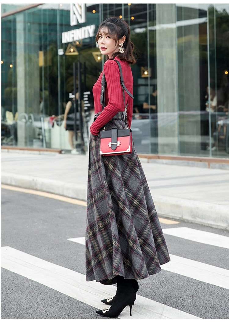 クラシック プリーツ チェックスカート