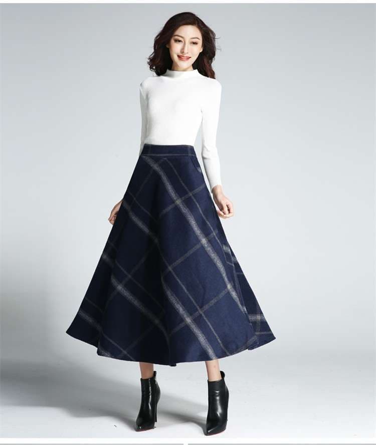 クラシック プリーツ チェックスカート