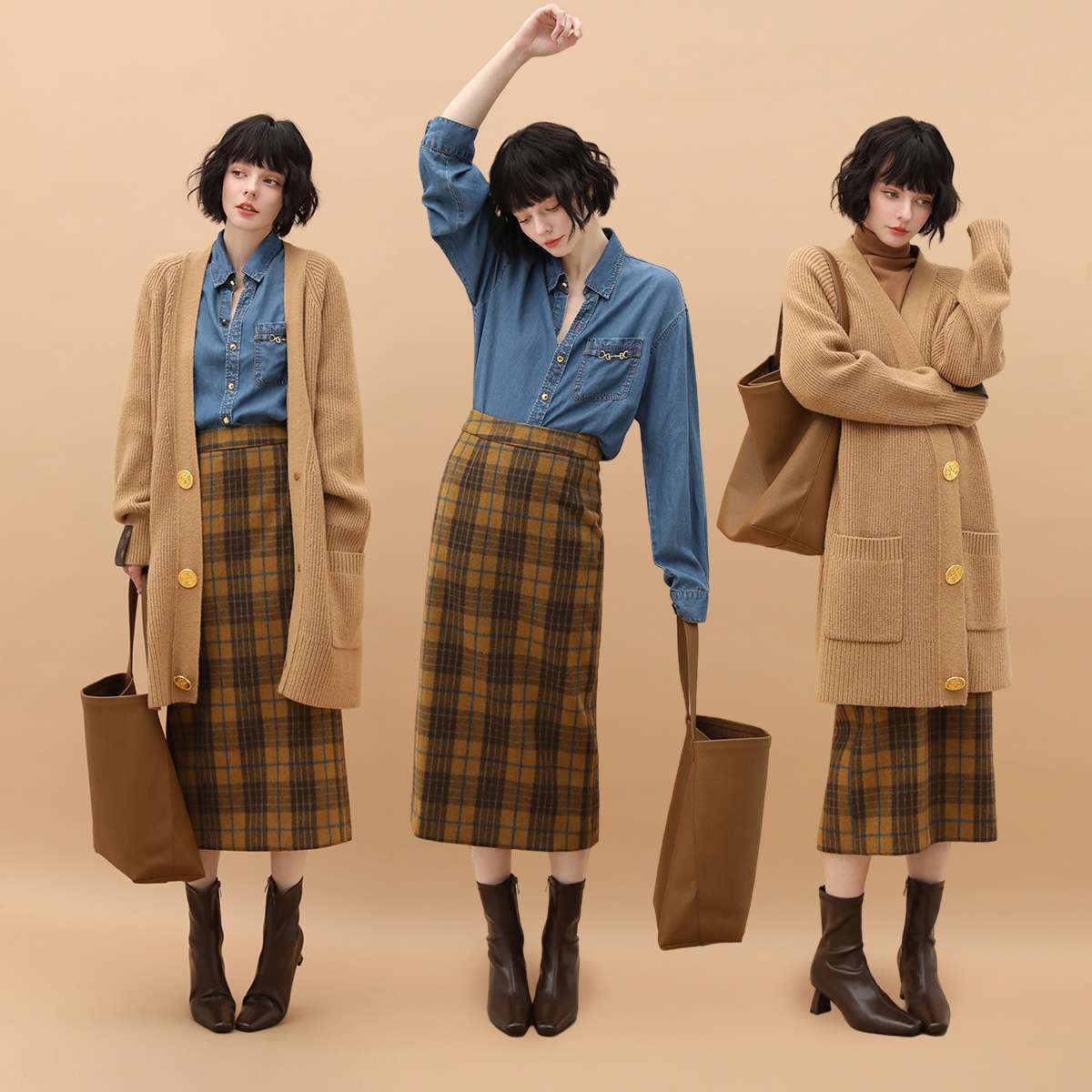 クラシカル チェックスカート