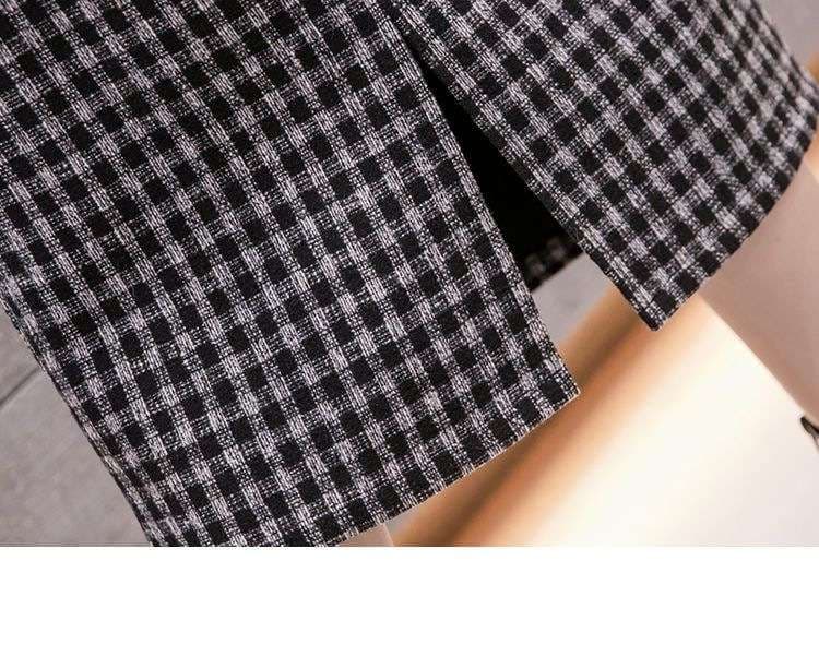 レトロな雰囲気が魅力のチェック柄ミモレスカート