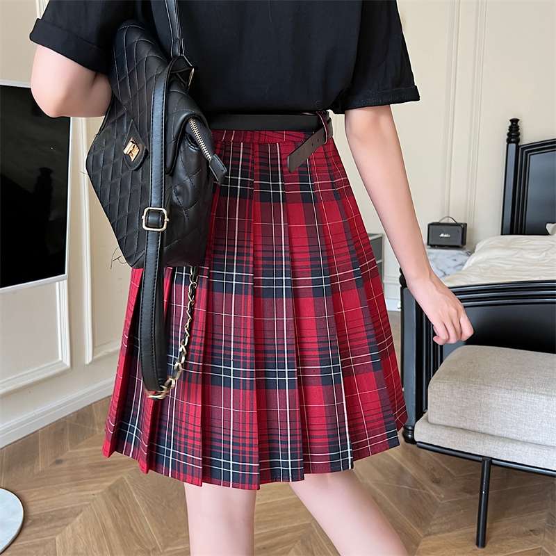 プリーツチェックスカート クラシカル制服風